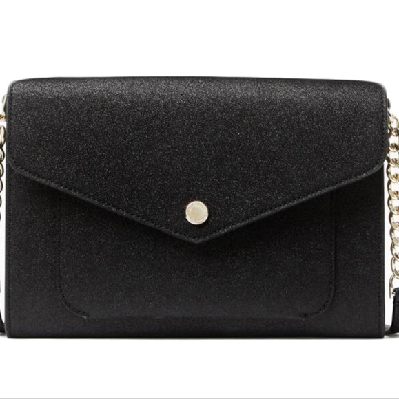 kate spade Handbags - Kate Spade♠️NY Black	 Flap Tinsel Shimmer Crossbody Bag NWT